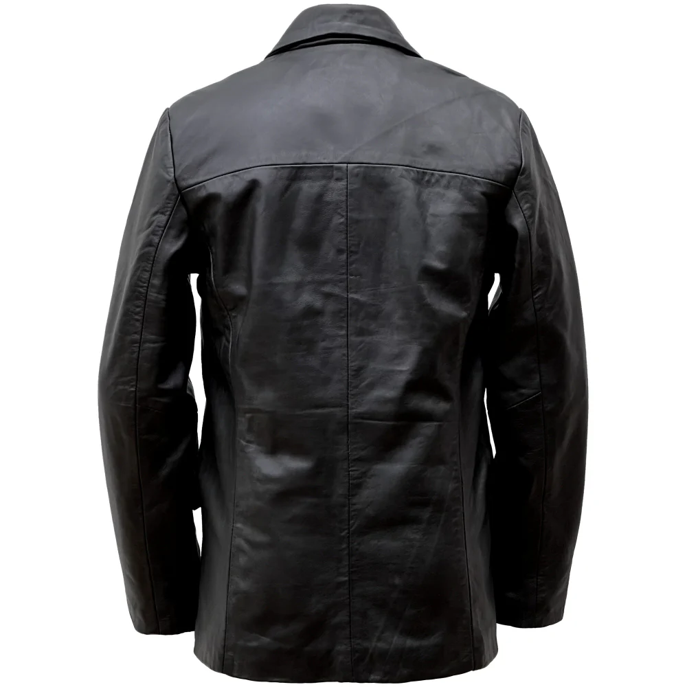 Adaptor Clothing Buttersoft Leather 3 Button SB Jacket Black - Image 5