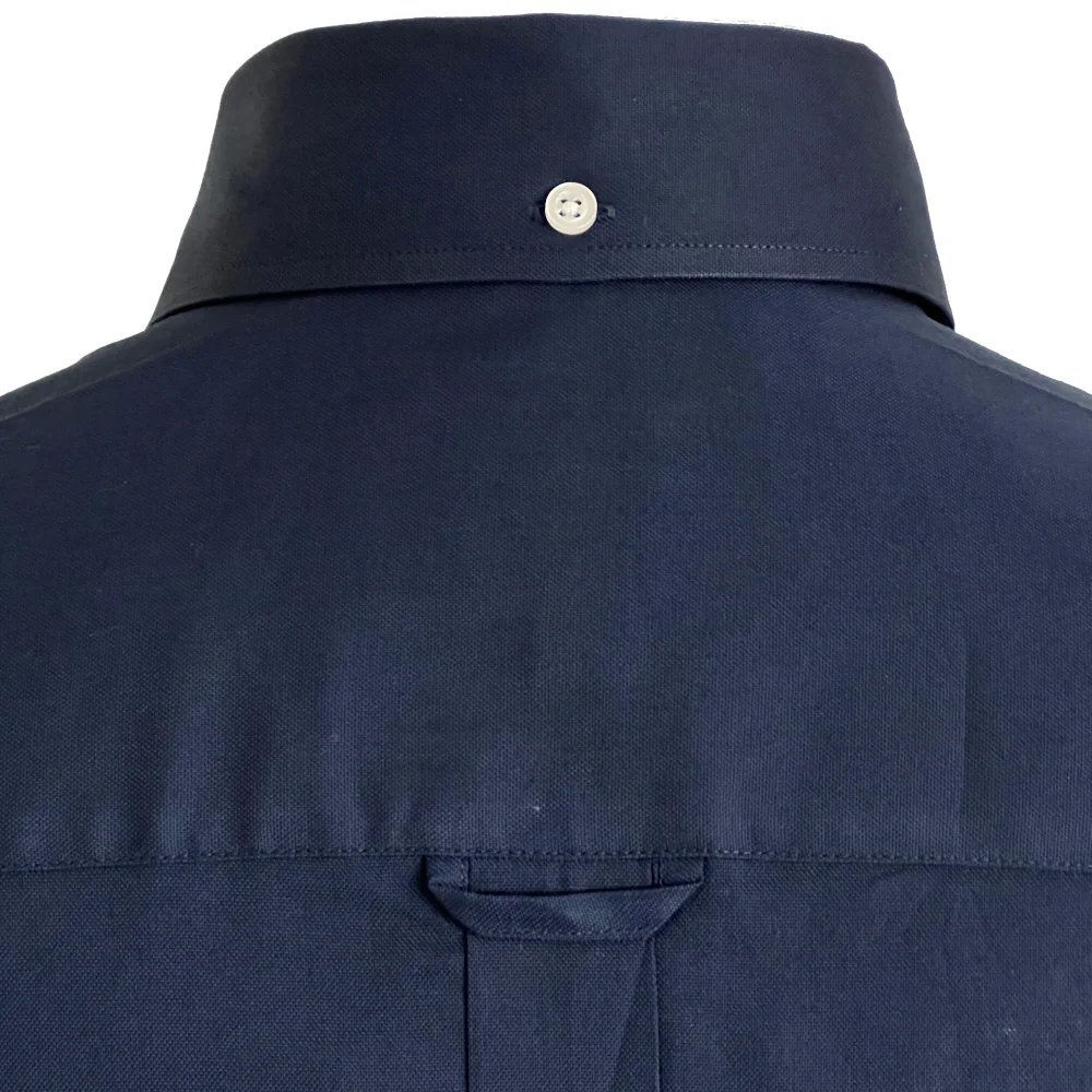 Adaptor Clothing Oxford Long Sleeve Button Down Shirt Navy - Image 4