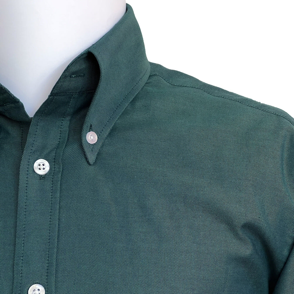 Adaptor Clothing Oxford Long Sleeve Button Down Shirt Peacock - Image 3