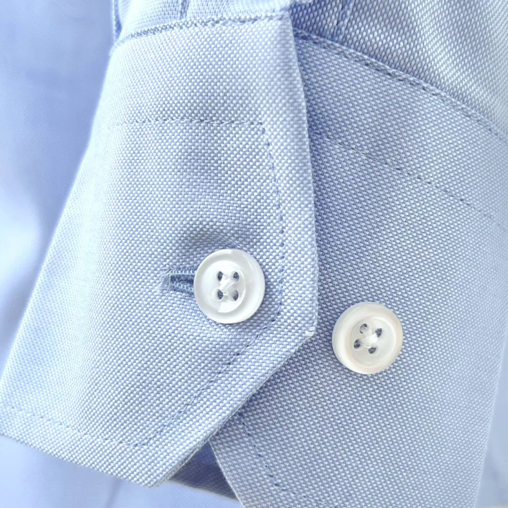 Adaptor Clothing Oxford Long Sleeve Button Down Shirt Sky Blue - Image 6