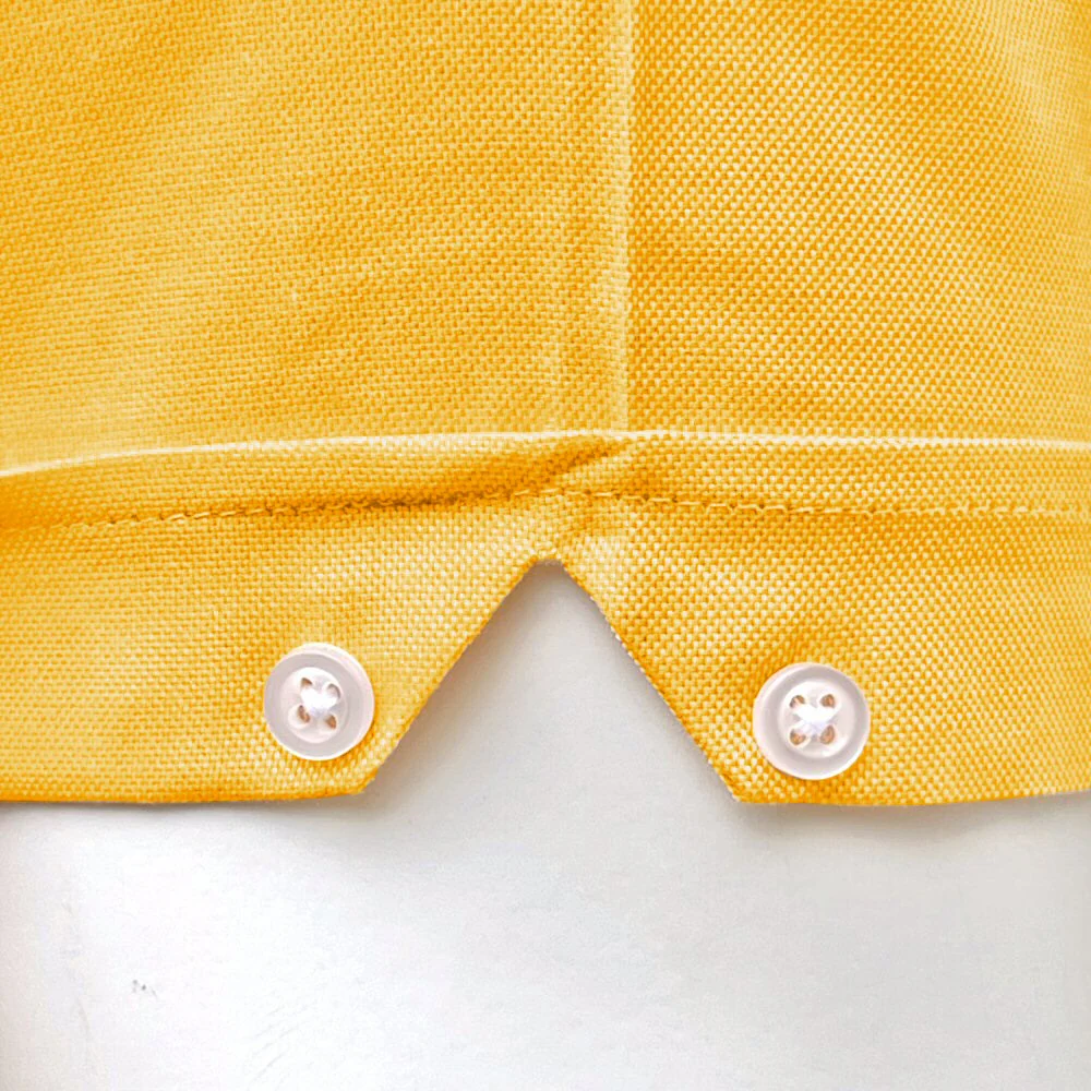 Adaptor Clothing Oxford Short Sleeve Button Down Shirt Mustard - Image 4