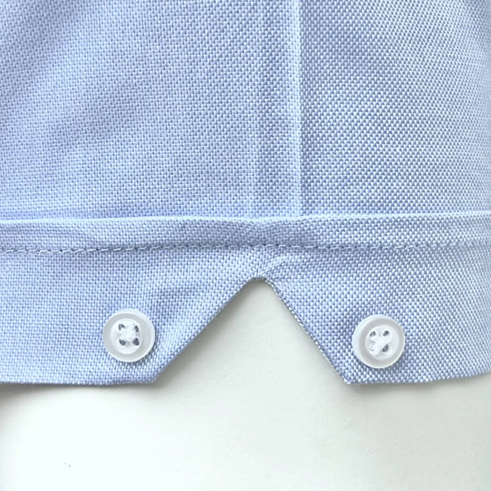 Adaptor Clothing Oxford Short Sleeve Button Down Shirt Sky Blue - Image 5