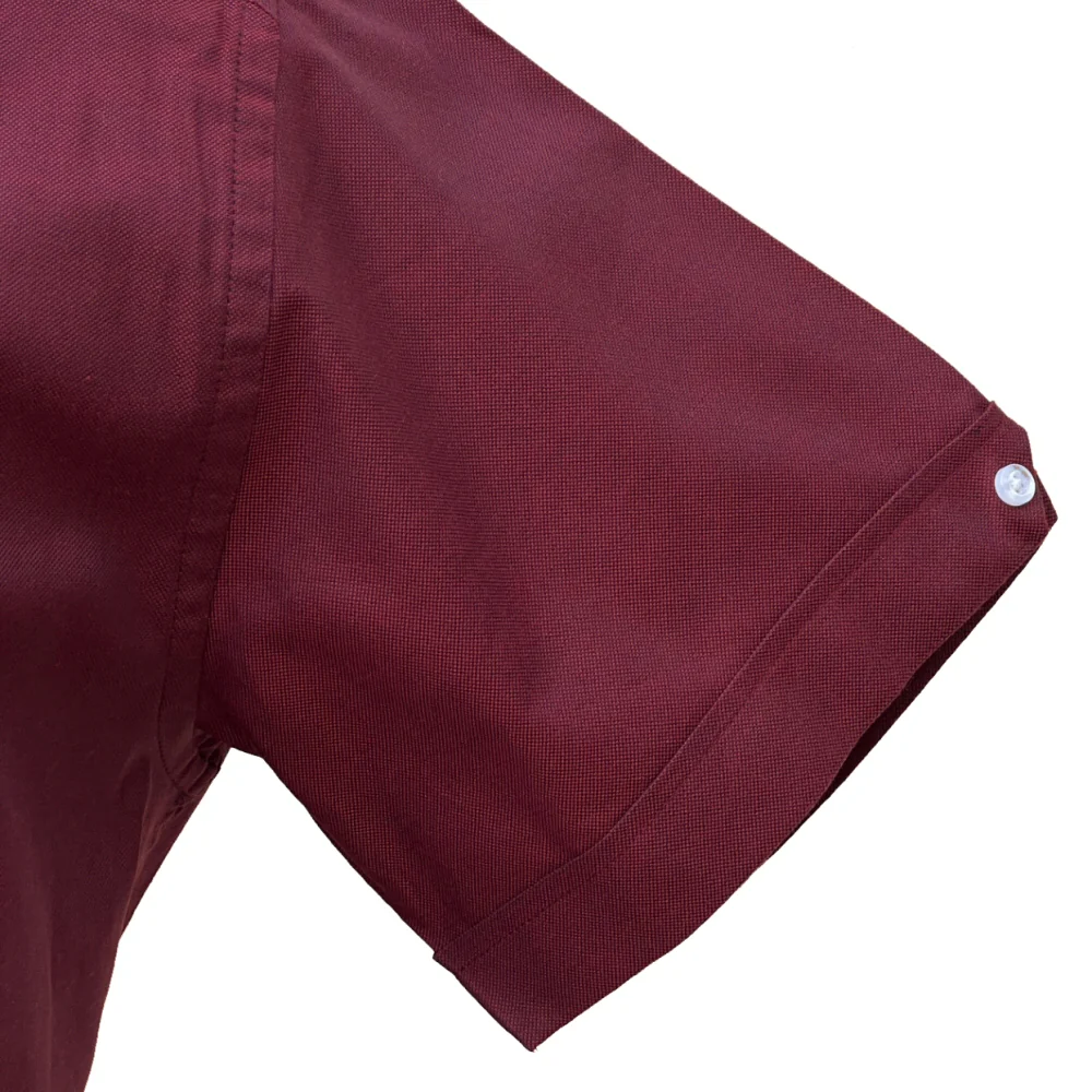 Adaptor Clothing Oxford Short Sleeve Button Down Shirt Tonic Wine - Image 5