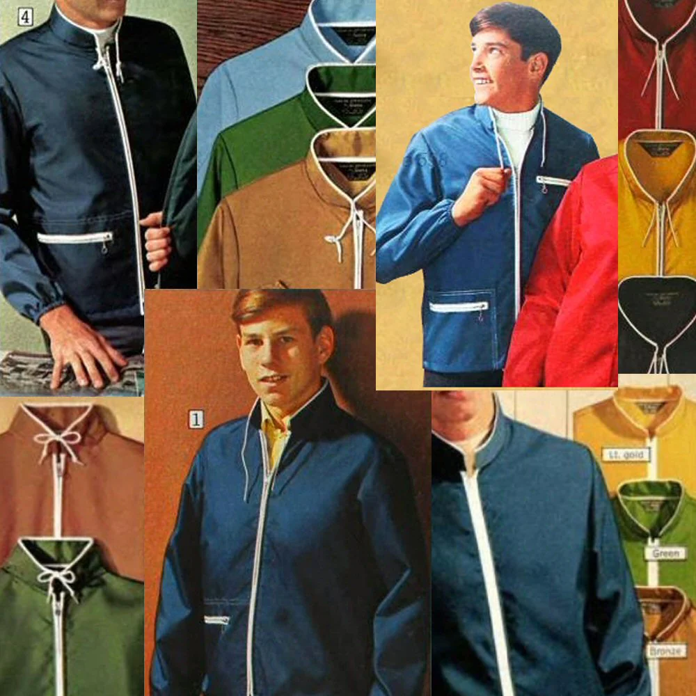 Adaptor Clothing Retro Sixties Replica Windbreaker Blue - Image 8