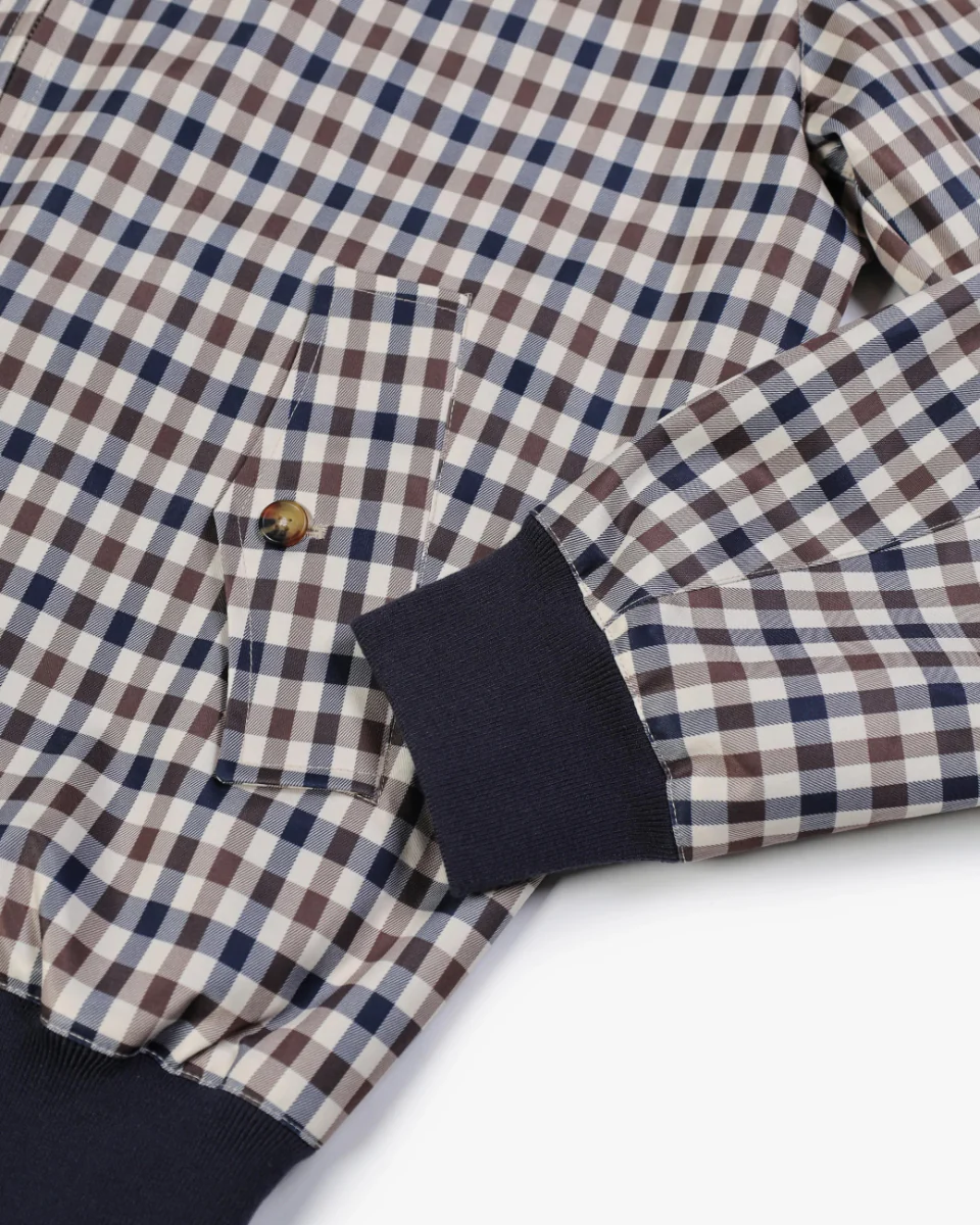 Aquascutum Archival Weatherproof Harrington Jacket Club Check - Image 6