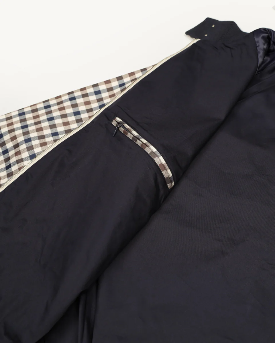 Aquascutum Archival Weatherproof Harrington Jacket Club Check - Image 8