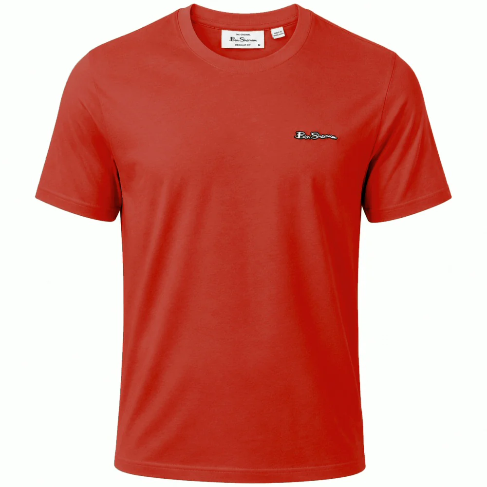 Ben Sherman Rubber Signature Badge T-Shirt Aged Red