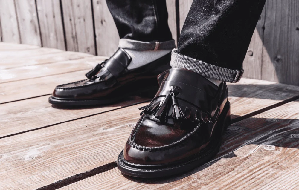 Delicious Junction Rude Boy Tassel Loafer Oxblood - Image 7