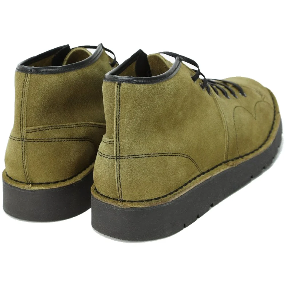 Delicious Junction Suede Monkey Boot Olive - Image 4
