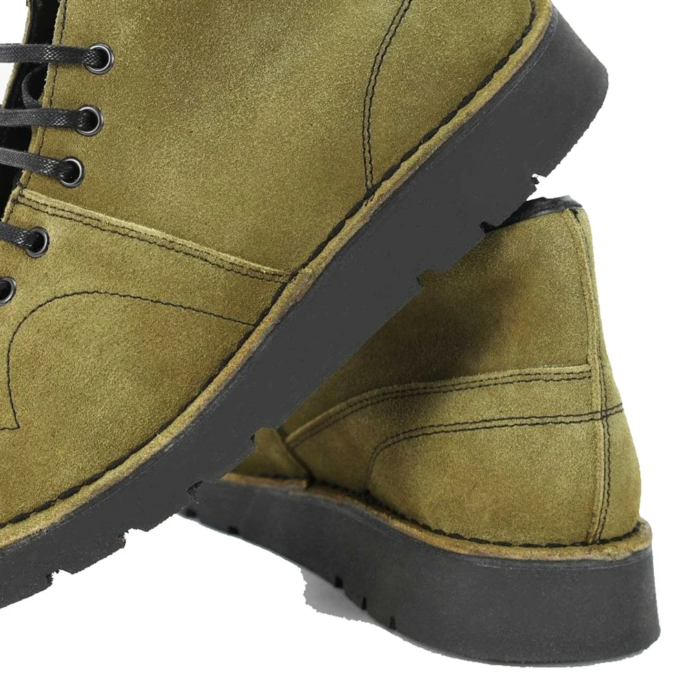 Delicious Junction Suede Monkey Boot Olive - Image 6