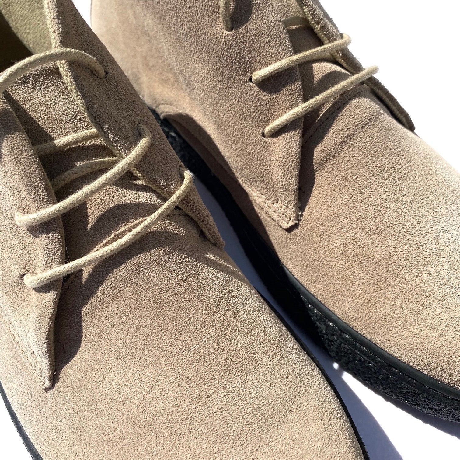 Delicious Junction Suede Playboy Bullitt Boot Beige - Image 3