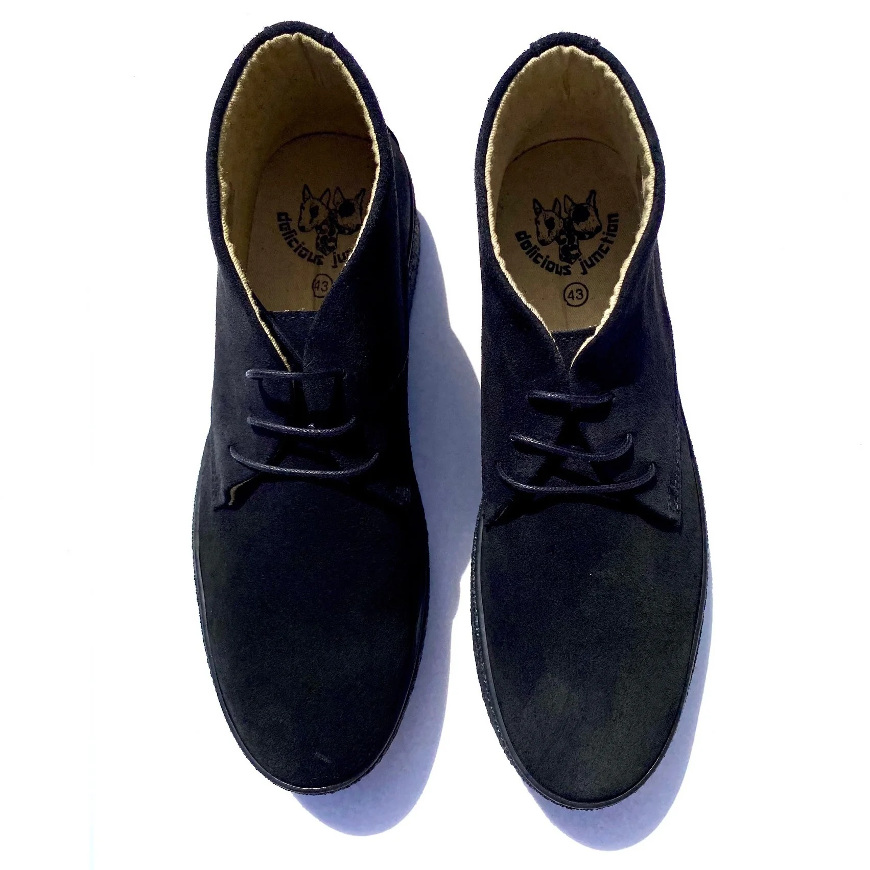 Delicious Junction Suede Playboy Bullitt Boot Black - Image 4