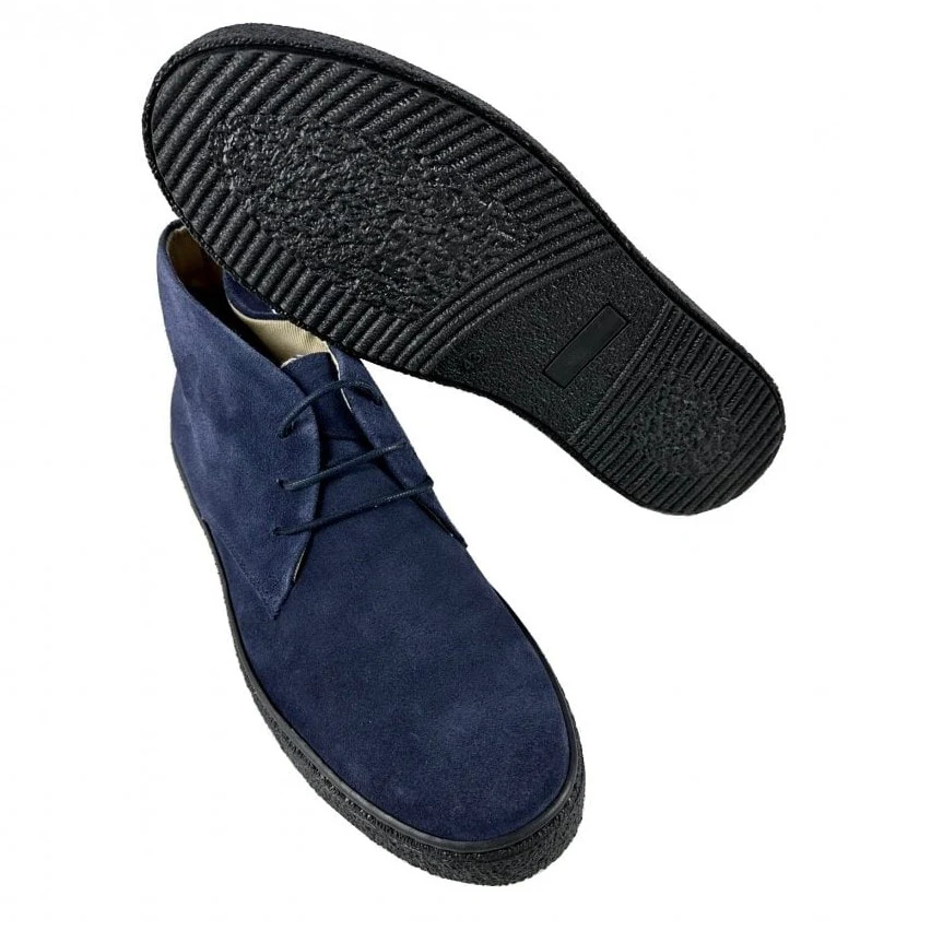 Delicious Junction Suede Playboy Bullitt Boot Dark Navy - Image 5