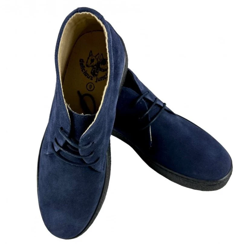 Delicious Junction Suede Playboy Bullitt Boot Dark Navy - Image 6