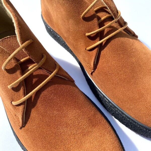 Delicious Junction Suede Playboy Bullitt Boot Ginger - Image 3
