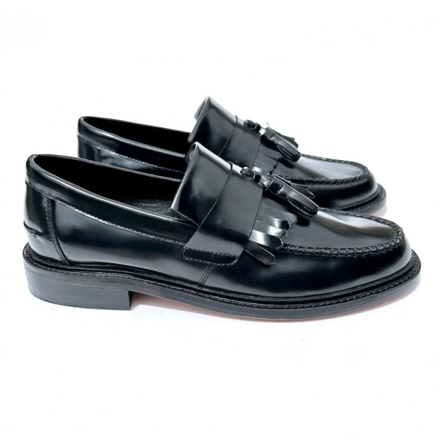 Delicious Junction Tassel Loafers Black - Image 3