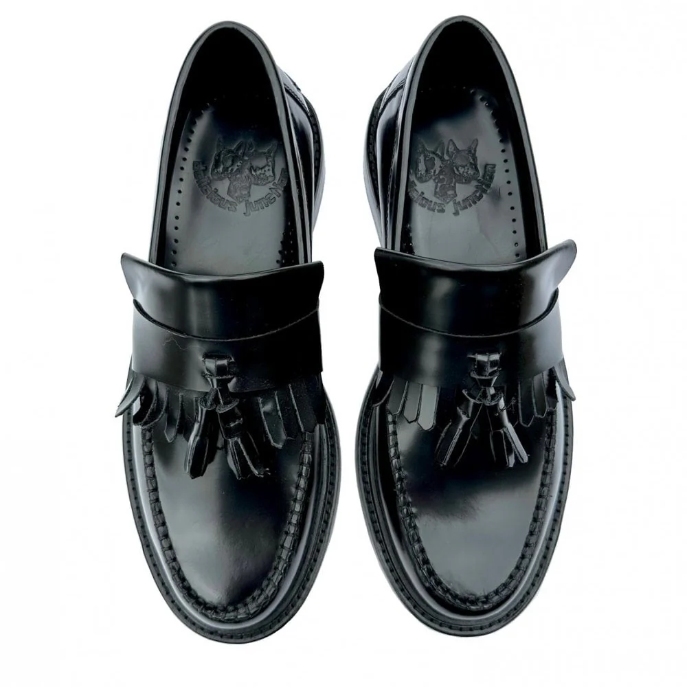 Delicious Junction Tassel Loafers Black - Image 4