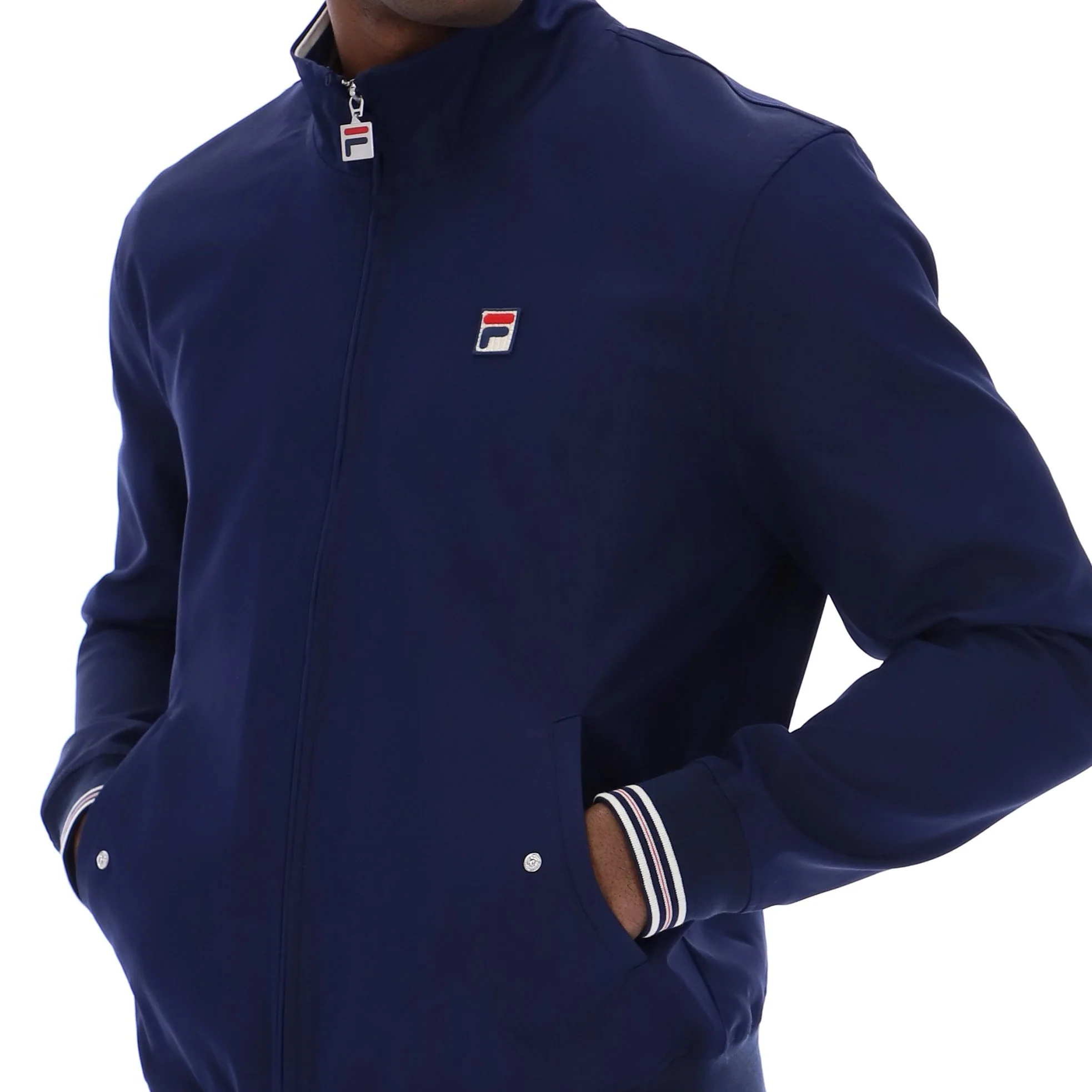 Fila Arturo Tipped Harrington Coach Jacket Navy - Image 4
