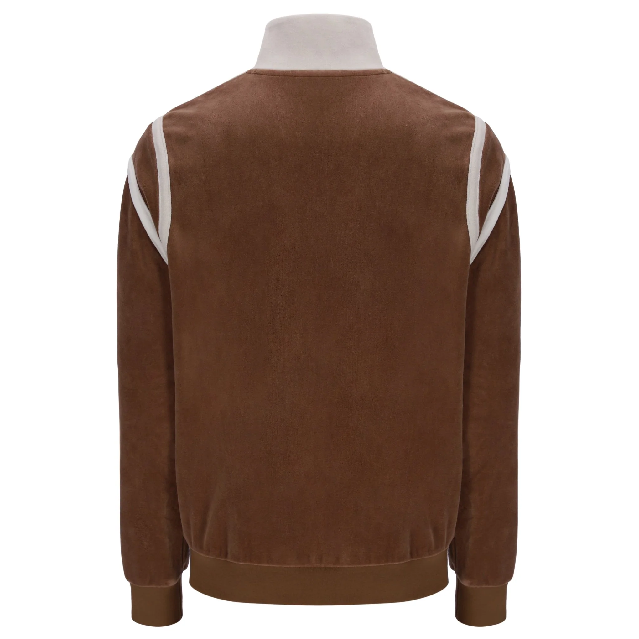 Fila Gabriele Velour Stripe Track Top Brown - Image 2