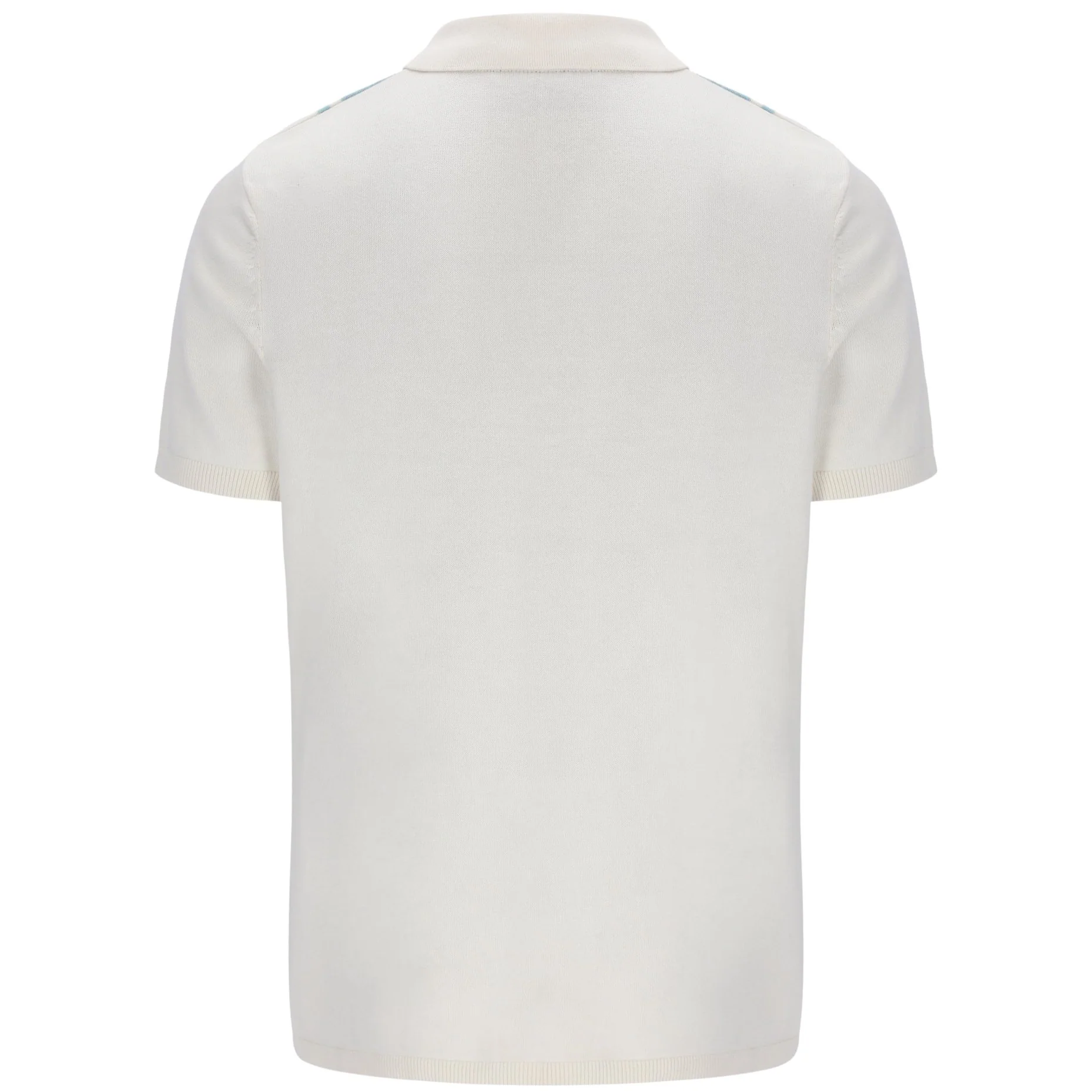 Fila Gold Collection Multi Stripe Knit Polo Ecru - Image 4