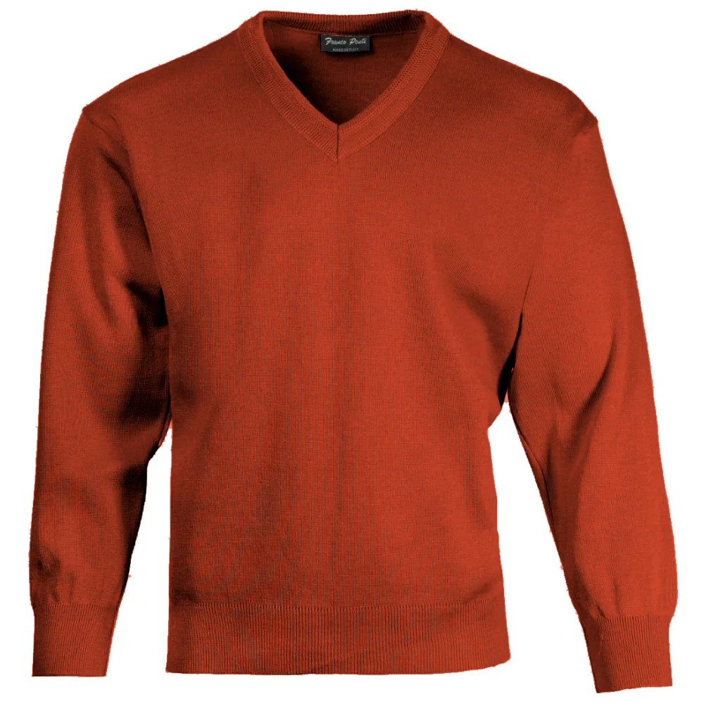Franco Ponti Made in Italy Merino Wool V-NECK Jumper (13 Colours) - Image 10