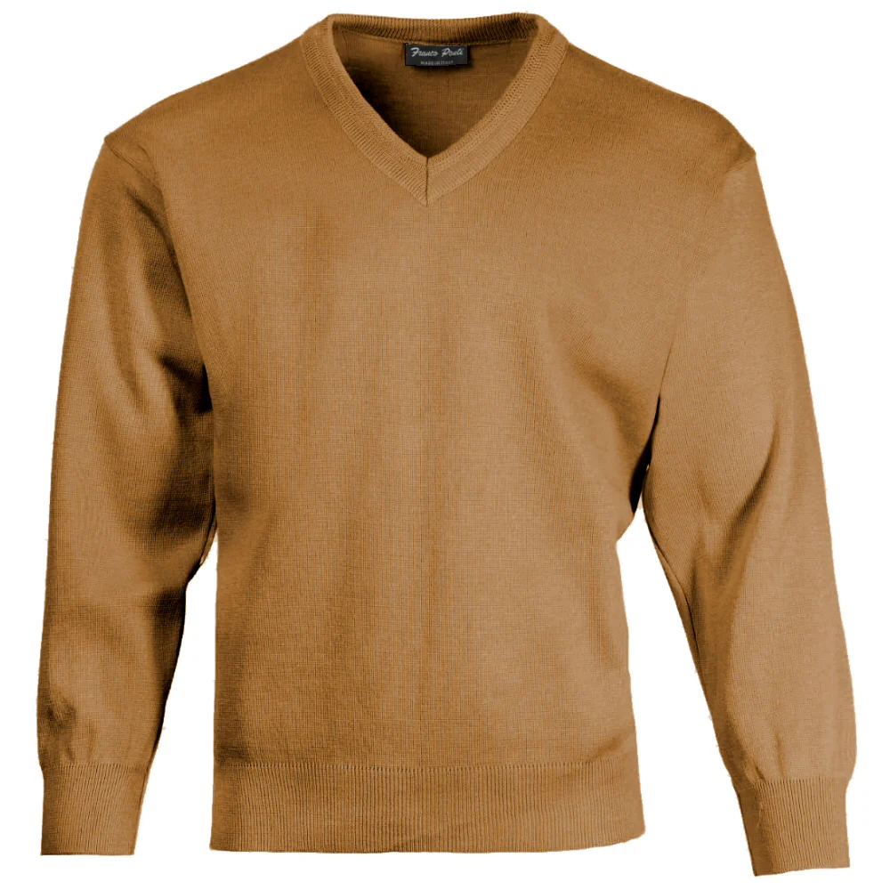 Franco Ponti Made in Italy Merino Wool V-NECK Jumper (13 Colours) - Image 11