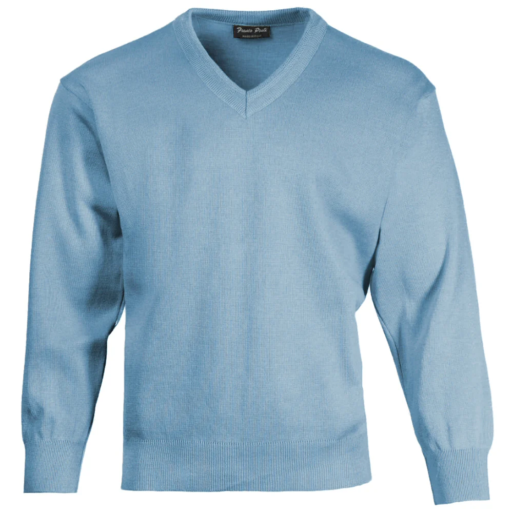Franco Ponti Made in Italy Merino Wool V-NECK Jumper (13 Colours) - Image 12