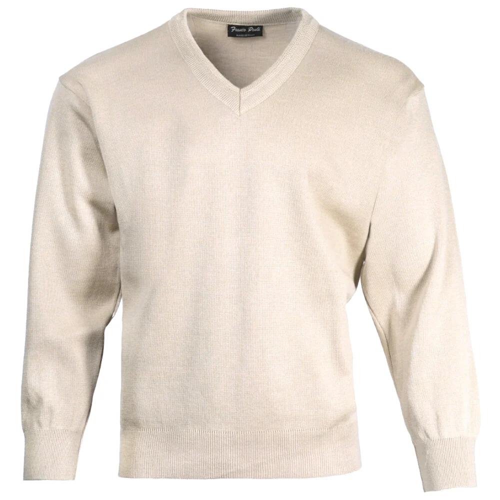 Franco Ponti Made in Italy Merino Wool V-NECK Jumper (13 Colours) - Image 14