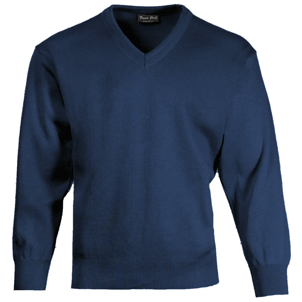 Franco Ponti Made in Italy Merino Wool V-NECK Jumper (13 Colours) - Image 6