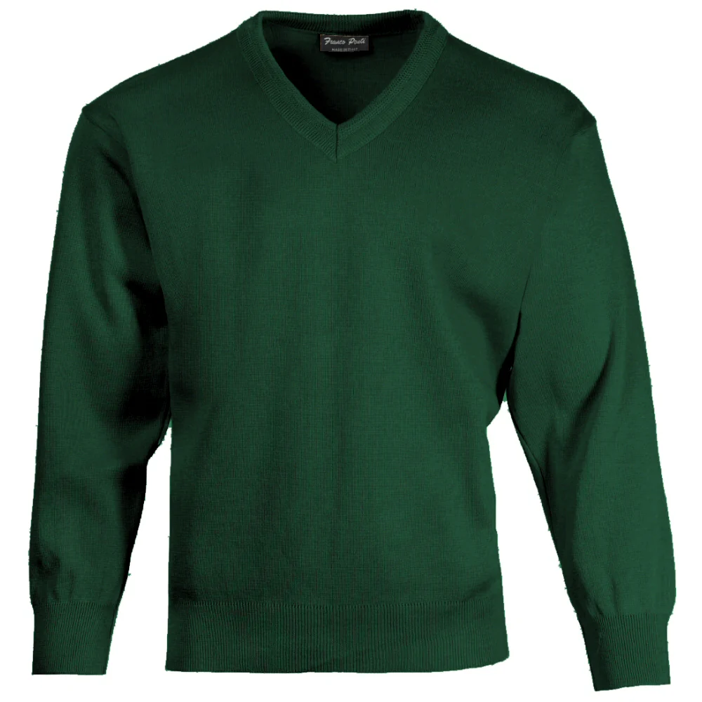Franco Ponti Made in Italy Merino Wool V-NECK Jumper (13 Colours) - Image 8