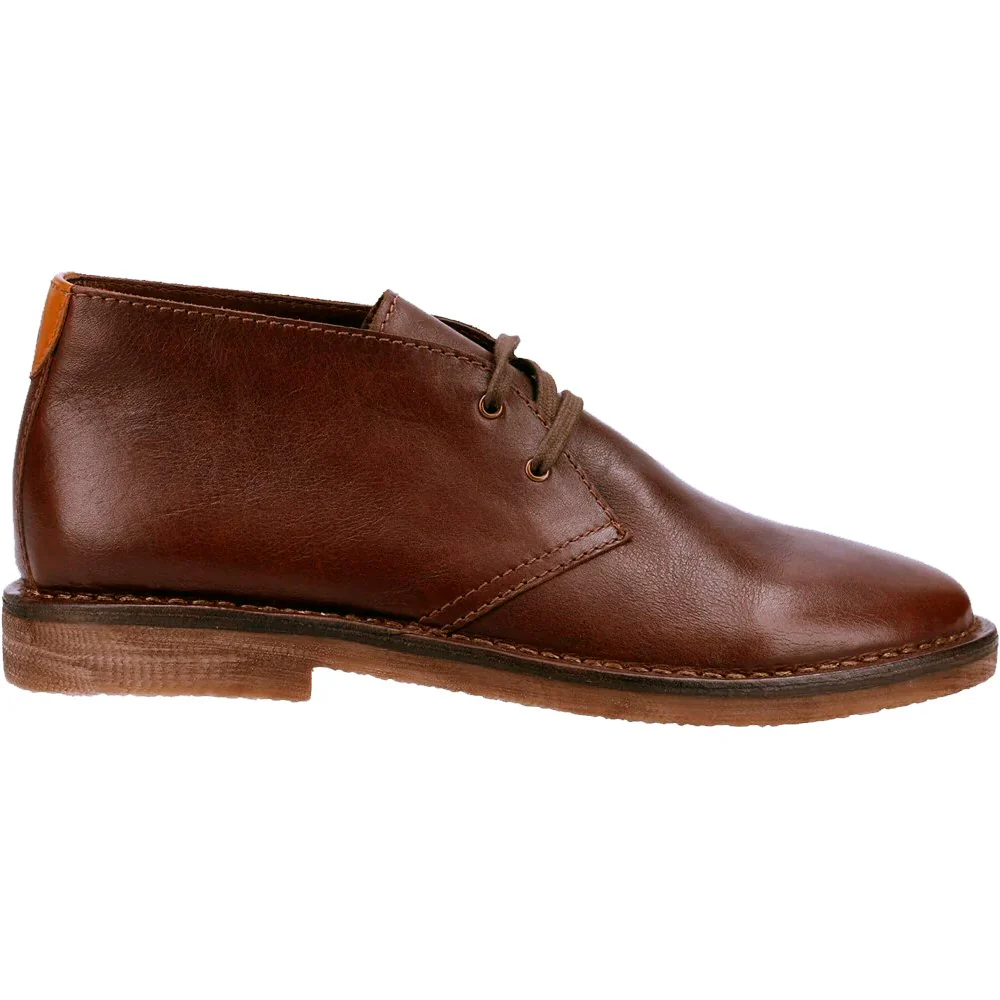 Hush Puppies Samuel Classic 2 Hole Leather Desert Boots Brown - Image 3
