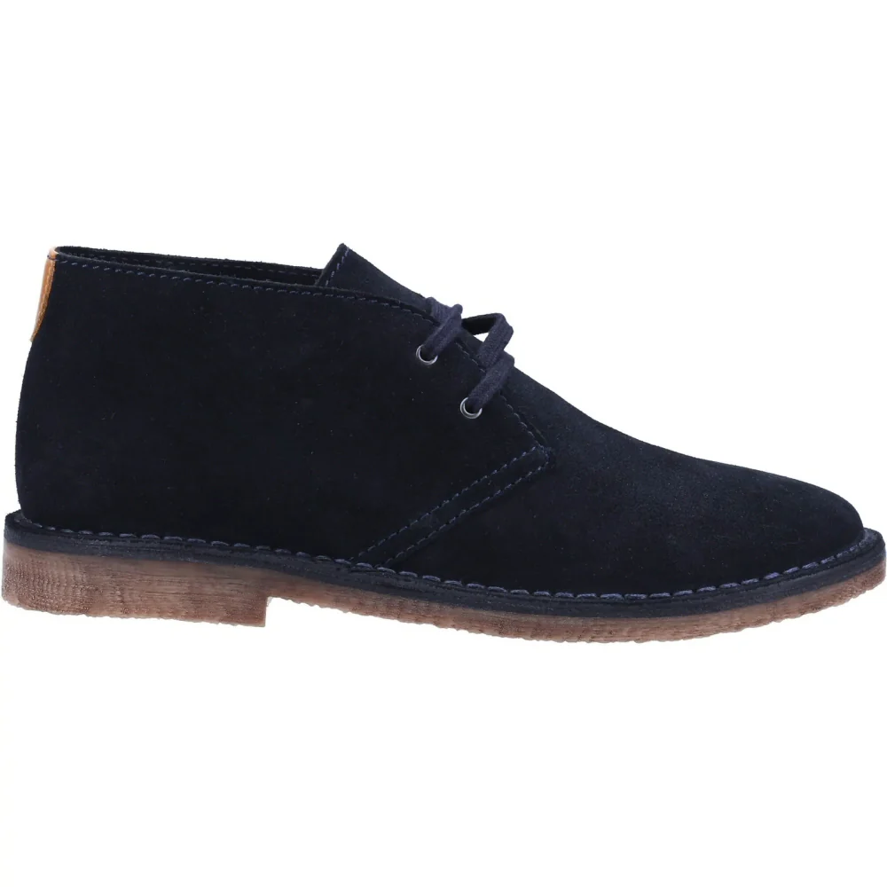 Hush Puppies Samuel Classic 2 Hole Suede Desert Boots Navy - Image 4