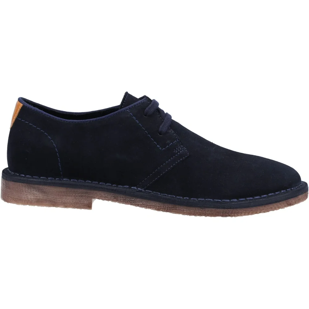 Hush Puppies Scout Classic 2 Hole Suede Desert Shoes Navy - Image 4