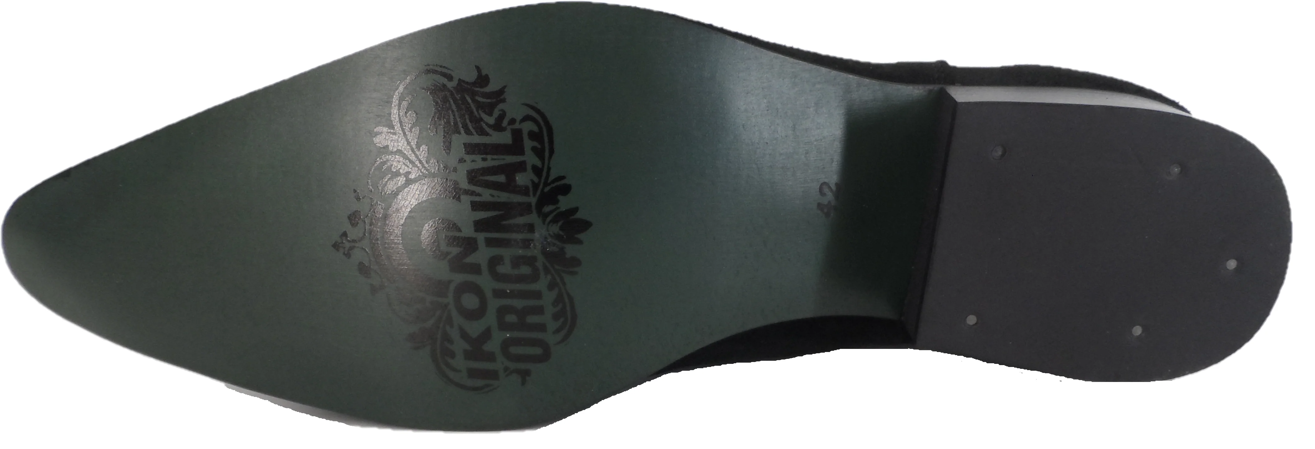 Ikon Original Black Real Suede Winklepicker Mod Beatle Boots - Image 4
