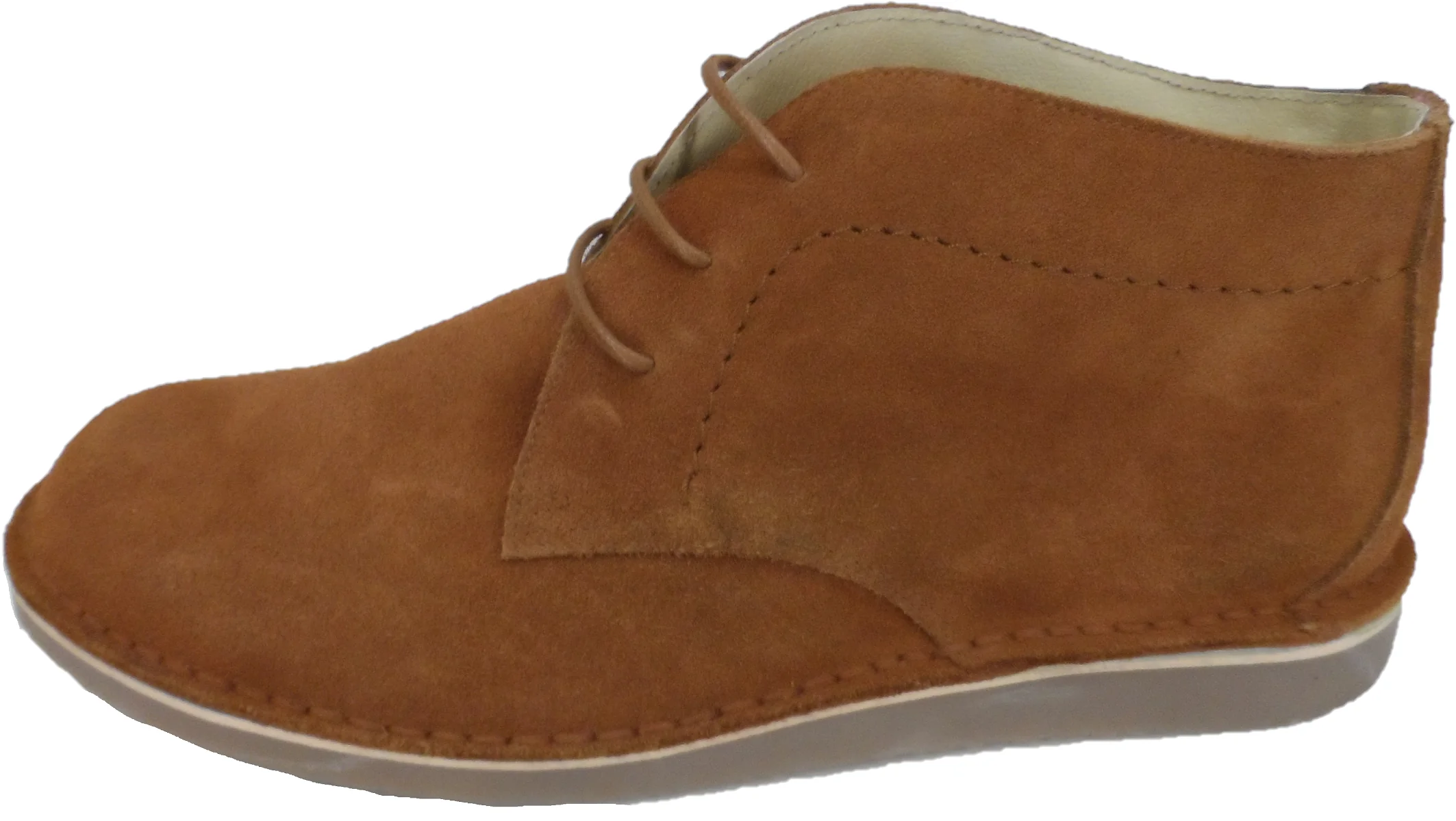 Ikon Original Cognac/Tan Nomad 70s Mod Style Real Suede Desert Boots - Image 2
