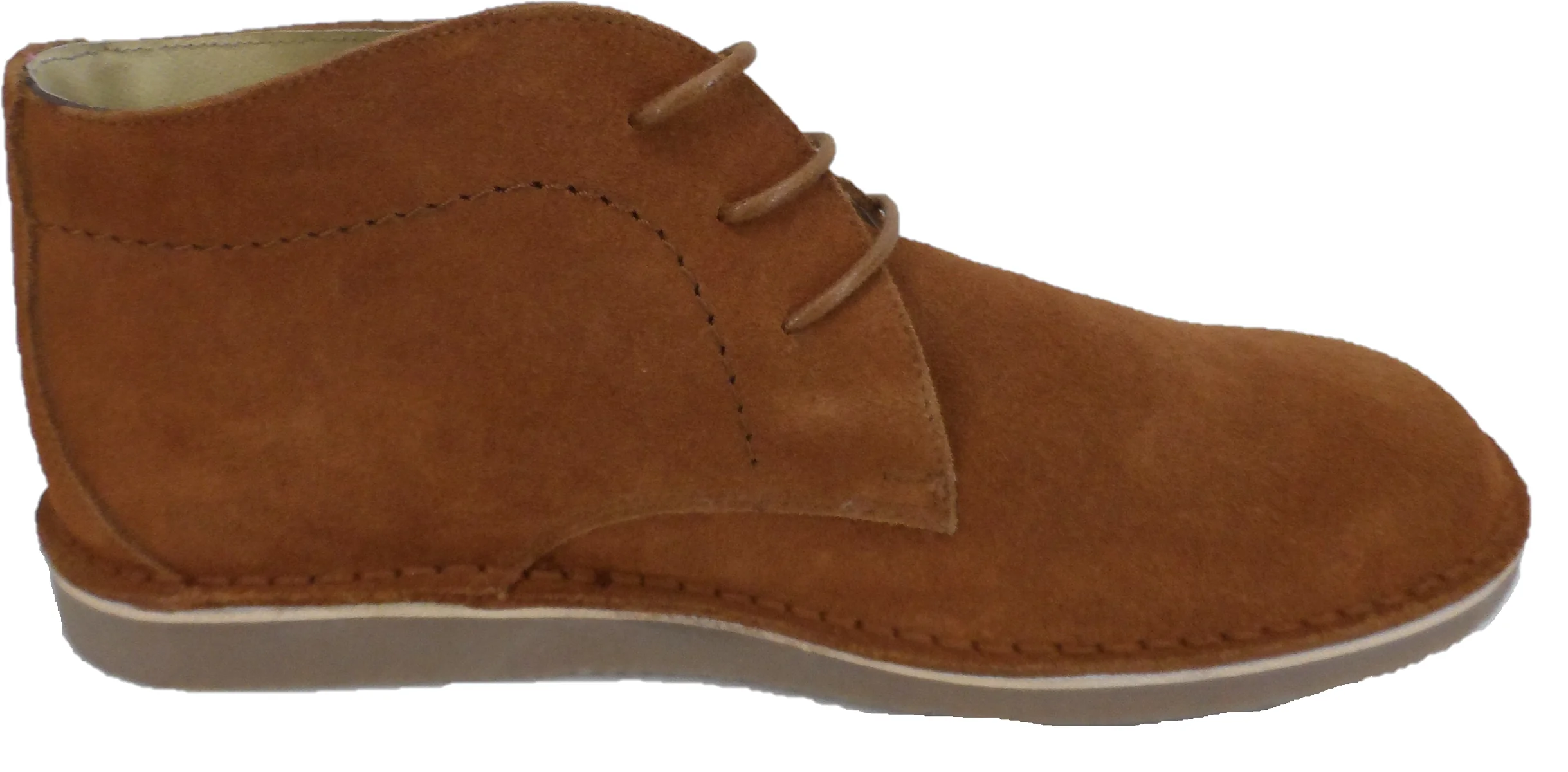 Ikon Original Cognac/Tan Nomad 70s Mod Style Real Suede Desert Boots - Image 4