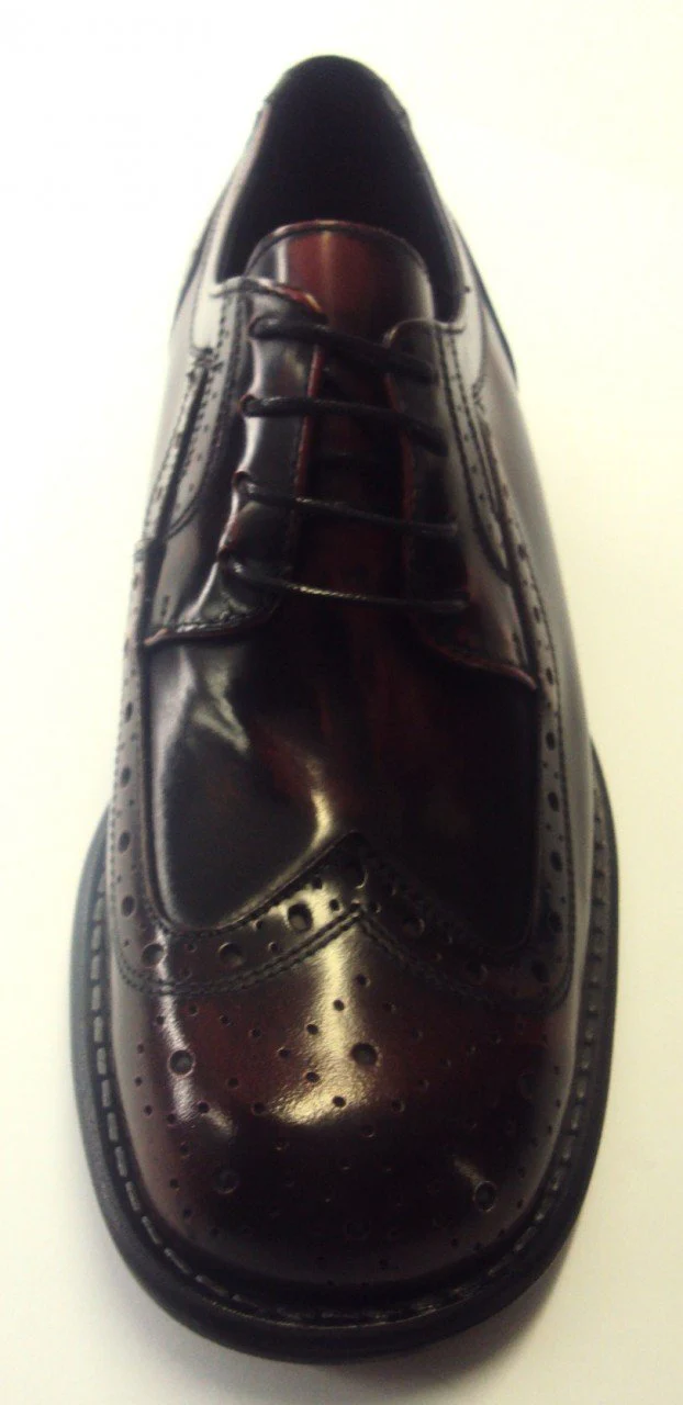 Ikon Original Krombie Leather Brogues in Oxblood Rub Off - Image 5