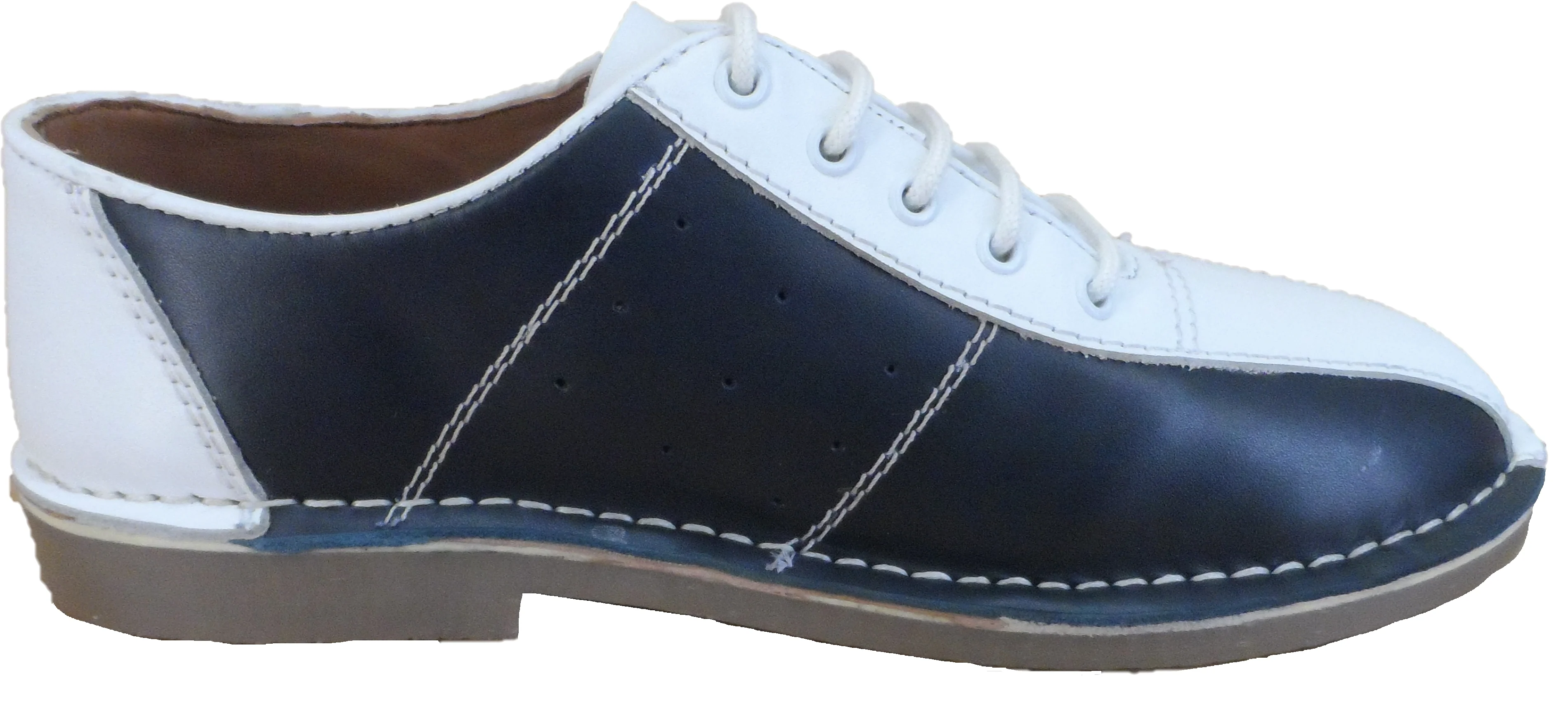 Ikon Original Marriott Leather Bowling Shoes in Red/White/Blue - Image 5