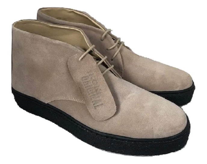 Ikon Original Mens Beige Ikonik Suede Desert Boot - Image 5