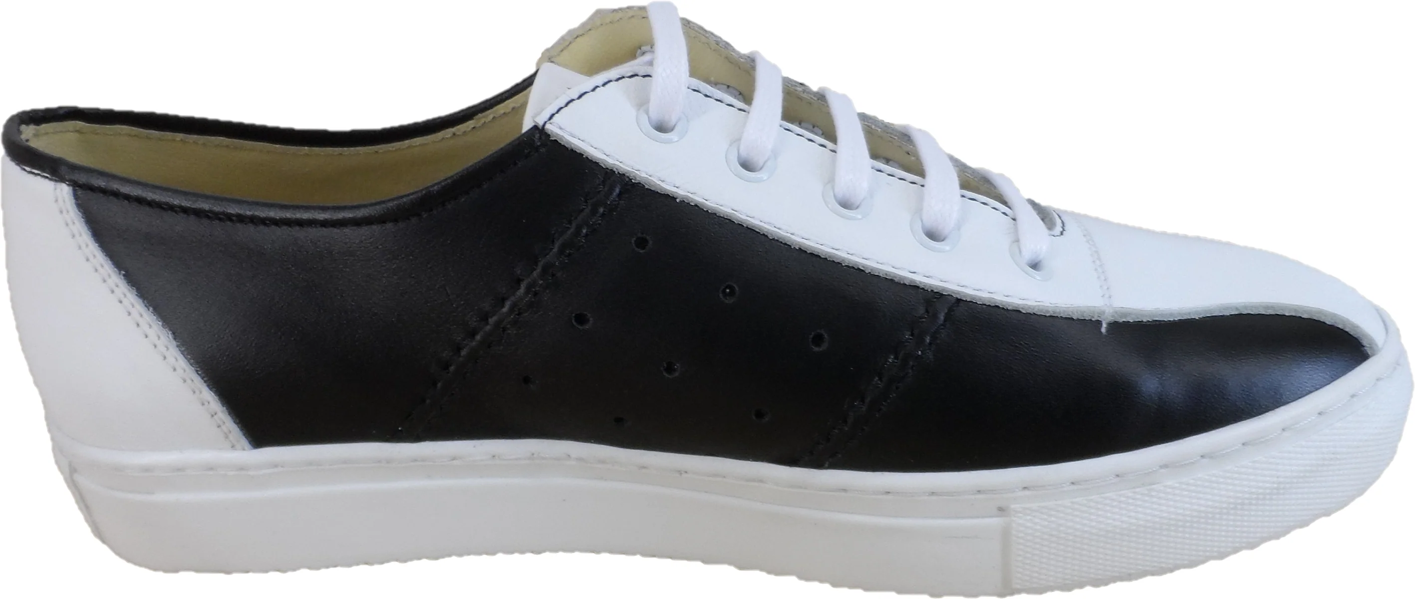 Ikon Original Mens Black/White Bowling Trainers - Image 5