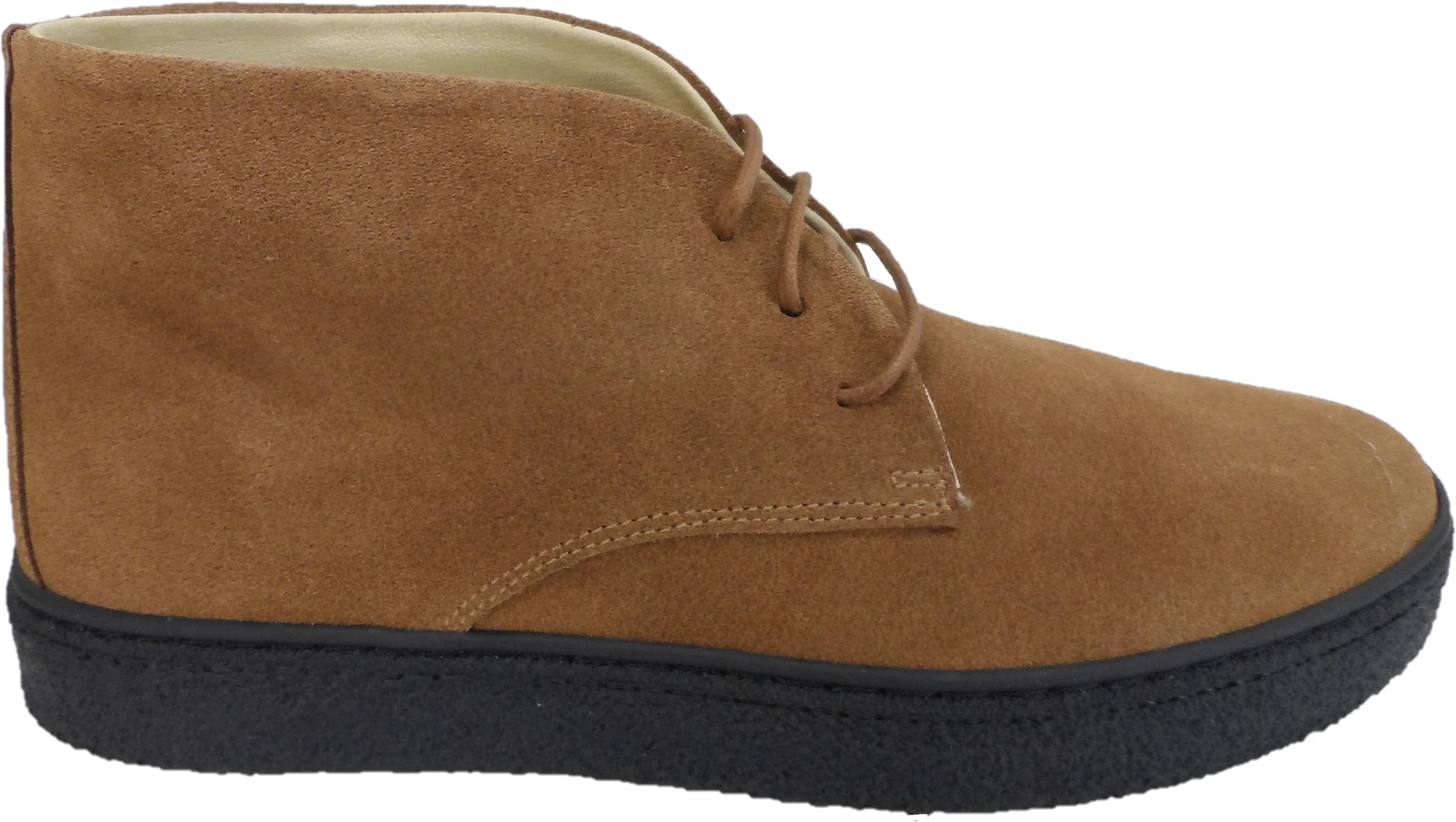 Ikon Original Mens Cognac Brown Ikonik Suede Desert Boot - Image 4