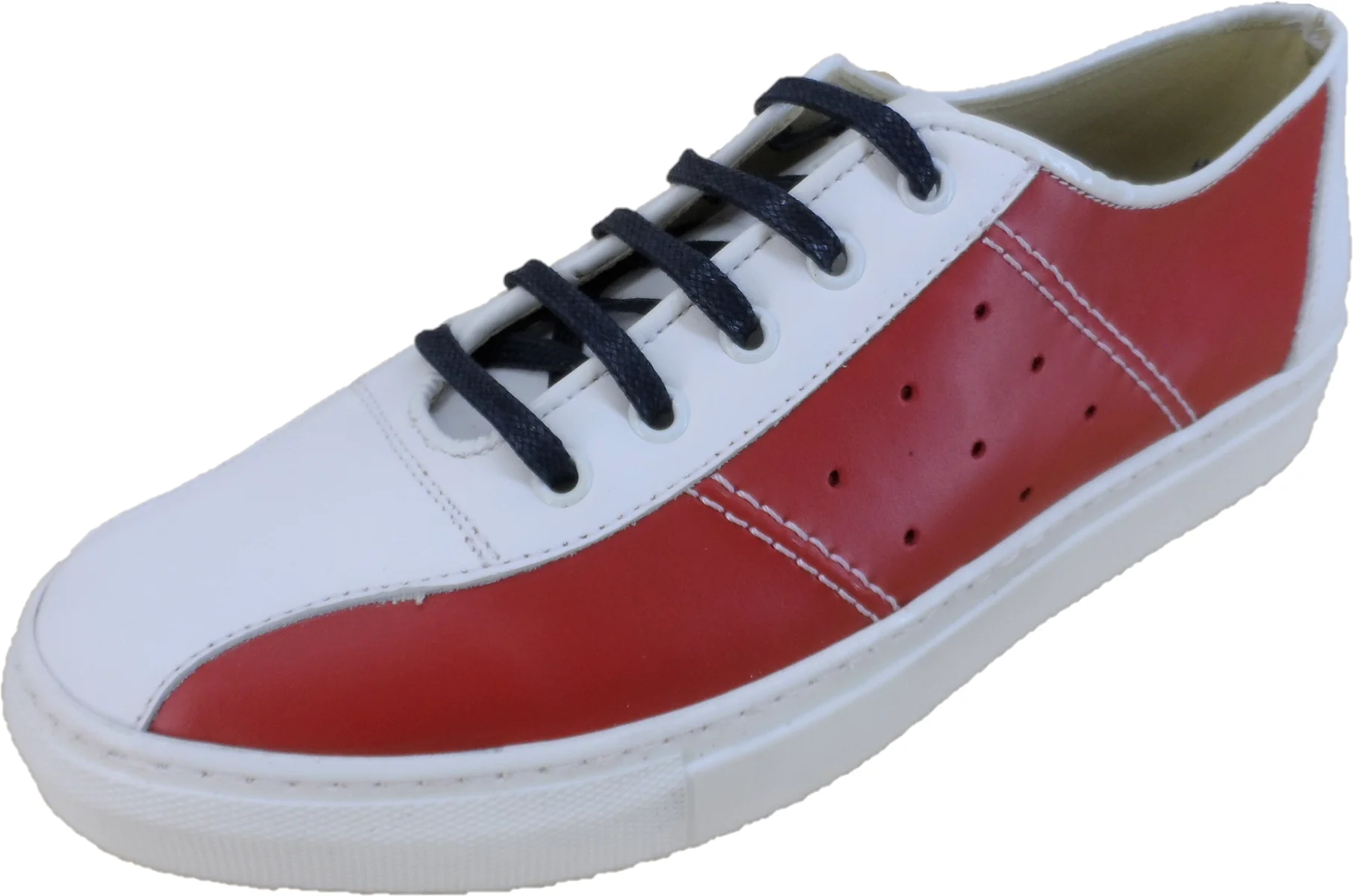 Ikon Original Mens Red, White & Blue Bowling Trainers - Image 3