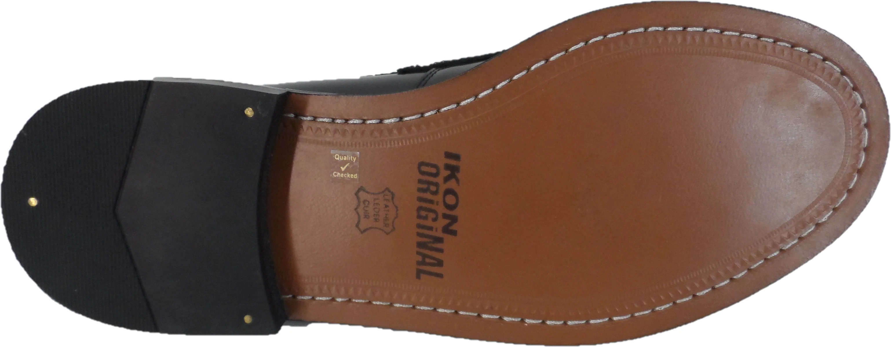 Ikon Original Mens Twister Black Retro,Ska,Northern Soul Tassel Loafers - Image 6