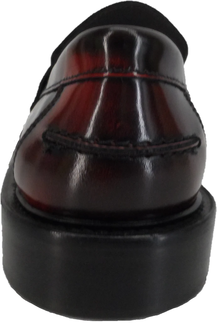 Ikon Original Mens Twister Oxblood Retro,Ska,Northern Soul Tassel Loafers - Image 3