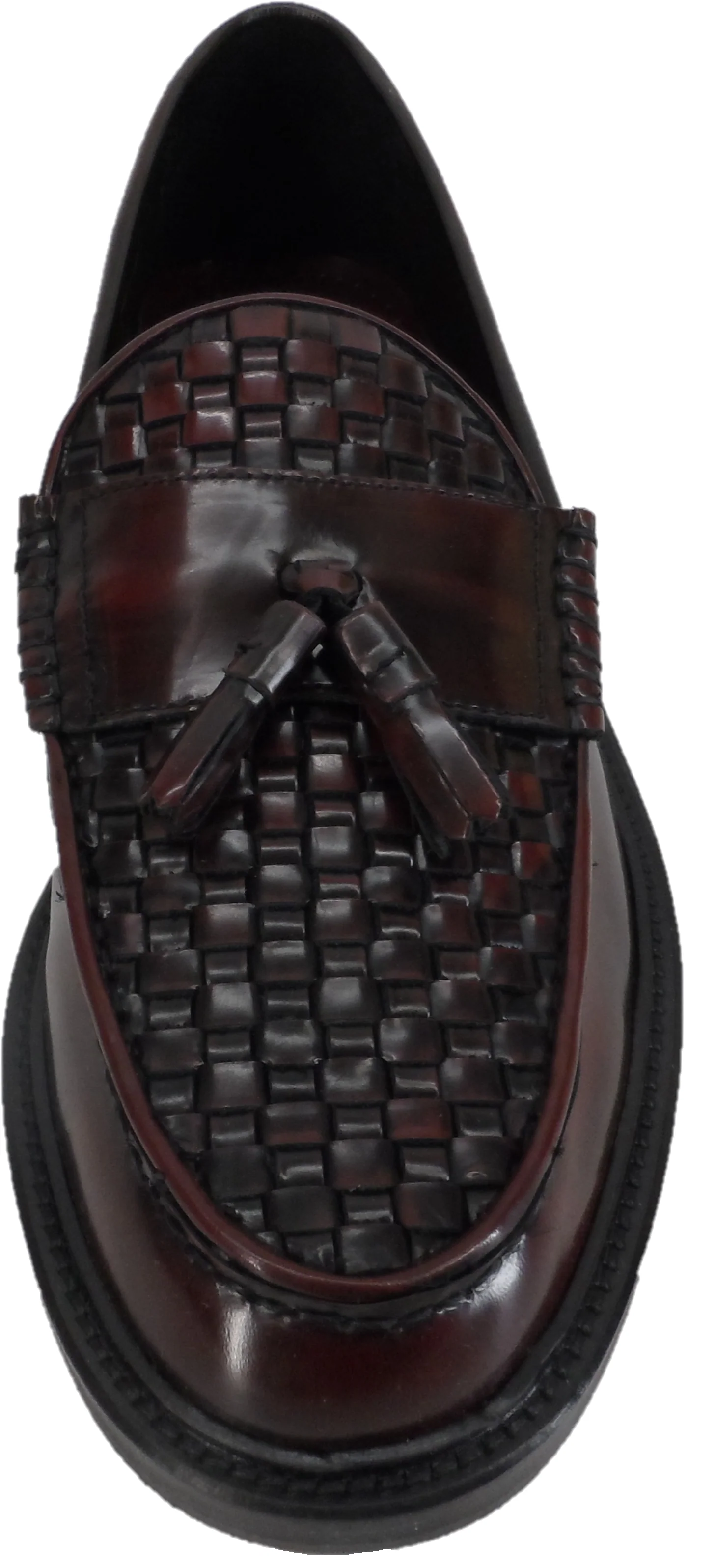 Ikon Original Oxblood Real Weave Retro,Ska,Northern Soul Tassel Loafers - Image 3