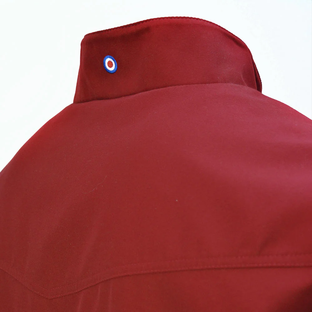 Lambretta Shower Resistant Harrington Jacket Burgundy - Image 4