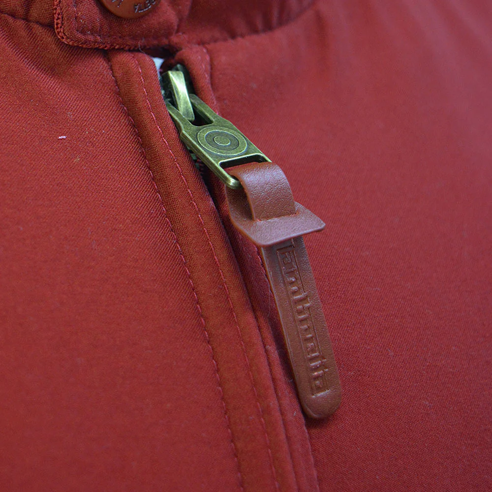 Lambretta Shower Resistant Harrington Jacket Burgundy - Image 5