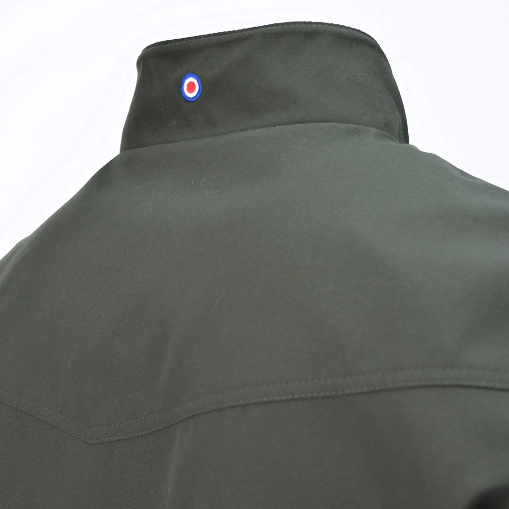 Lambretta Shower Resistant Harrington Jacket Khaki - Image 3