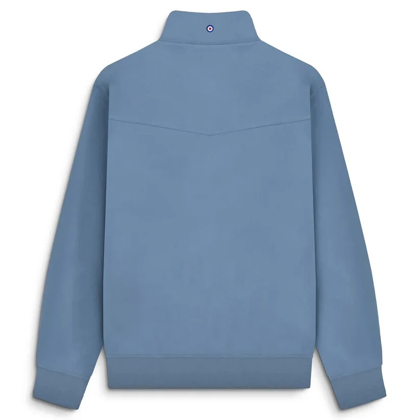 Lambretta Shower Resistant Harrington Jacket Mid Blue - Image 3