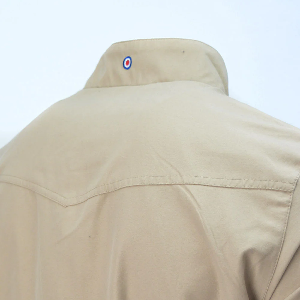 Lambretta Shower Resistant Harrington Jacket Stone - Image 3